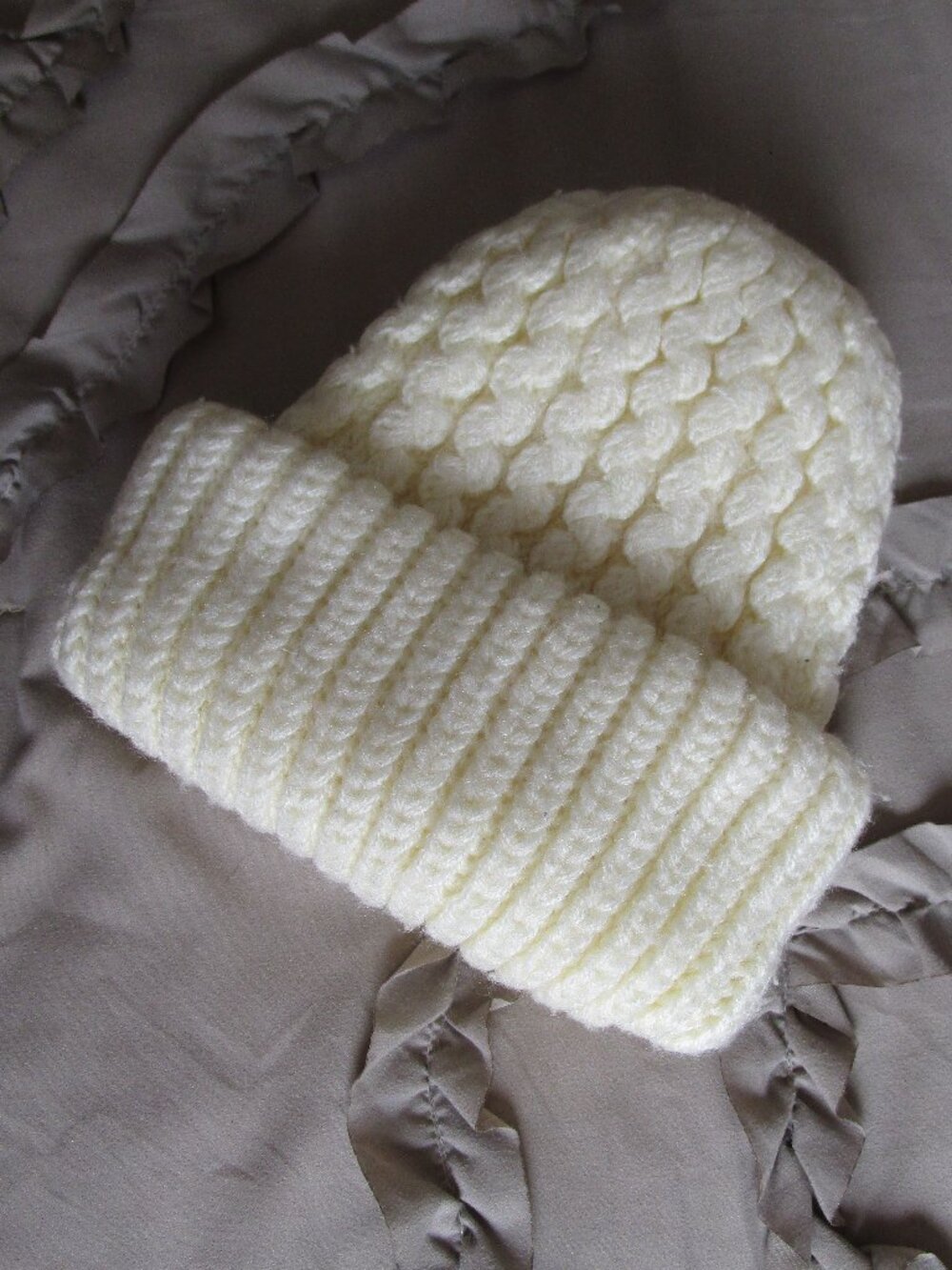 double layer knit stocking hat